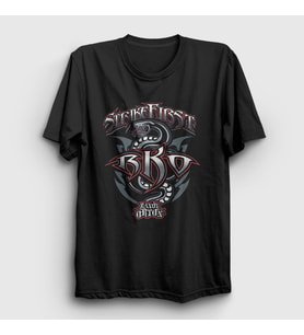 Presmono Unisex Siyah Strike First Wwe Güreş Randy Orton T-Shirt 551611tt