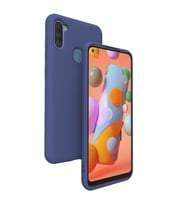 Samsung Galaxy A11 İnce Mat Silikon Kılıf Lacivert