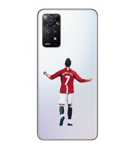 Xiaomi Redmi Note 11 PRO Uyumlu Cristiano Ronaldo Tasarımlı Şeffaf Telefon Kılıfı