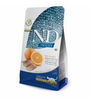N&D Ocean Tahılsız Ringa Balıklı&Portakallı Kısır Kedi Maması 1,5 KG