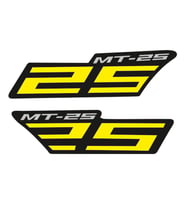 YAMAHA MT-25 UYUMLU SARI YAN STICKER SET