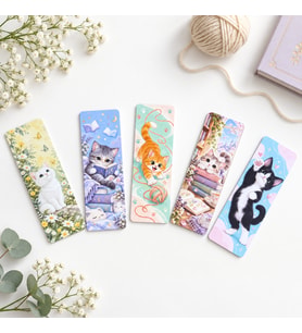 5 Adet Sevimli Kediler Kitap Ayracı (15 cm)
