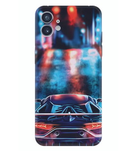 Nothing Phone 2 Kılıf Silikon Desen Özel Seri Neon Cars 1724