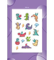 Çocuklar İçin Özel Kesimli Ejderha Stickerları