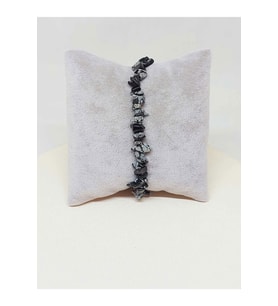 Obsidyen Taşı Küçük Taşlar Bileklik (52258)