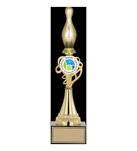 ODAK KUPA - Figürlü Kupalar - Bowling / Pin Figürlü Kupalar FG-034 A - 38 cm