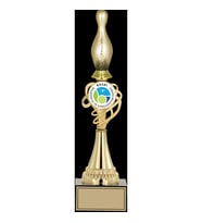 ODAK KUPA - Figürlü Kupalar - Bowling / Pin Figürlü Kupalar FG-034 A - 38 cm