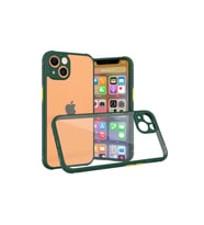 Iphone 13 Mini Kılıf Miami Şeffaf Silikon - Koyu Yeşil