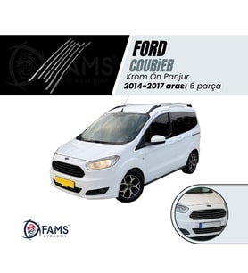 Tourneo Courier Krom Ön Panjur 6 Prç. 2014-2017 Paslanmaz Çelik (ince)