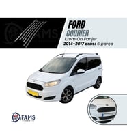 Tourneo Courier Krom Ön Panjur 6 Prç. 2014-2017 Paslanmaz Çelik (ince)