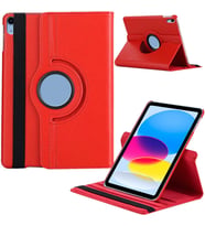 Apple iPad 10. Nesil / iPad A16 Uyumlu 10,9 inç Döner Standlı Tablet Kılıfı (Kırmızı)