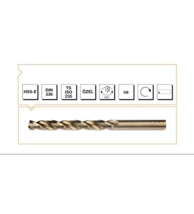 Makina Takım HSSE DIN 338 RN Altın Seri Matkap Ucu 5.2 mm
