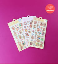 Capybara Bonbon Drop Kabartmalı Sticker – 1 Sayfa 3D Etiket