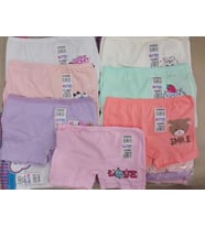 KOTA 3409 KIZ ÇOCUK RENKLİ BASKILI BOXER 12 ADET (Çok Renkli)