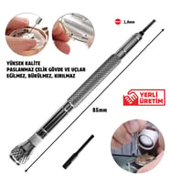 1,4mm Çelik Düz Tornavida Hassas Saat Gözlük Elektronik Tamiri+Yedek uç