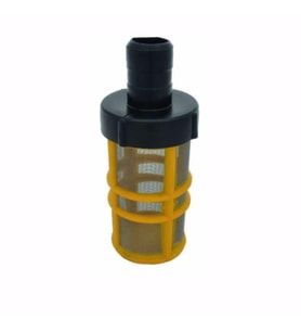 İlaçlama Makina Plastik Dereden Alıcı Filtre 188 mm (Sarı-Siyah)