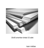 32 Adet 35x50 400 gr Amerikan Bristol Kağıt Karton (2,24 KG)