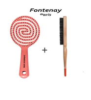 Fontenay Profesyonel Topuz Fırçası 3033 +  3 Boyutlu Açma Tarama Tarak Saç Fırçası 2'Li Set