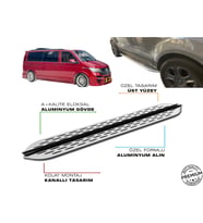 T6 TRANSPORTER CAMLI VAN UZUN ŞASE ARACA ÖZEL PRV1 YAN BASAMAK 2016 2017 2018-2019-20-21-22-23-24