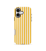 iPhone 16 Vorian Çift Katmanlı Kılıf Golden Pinstripe