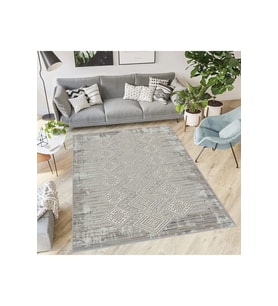 Rovigo Home Dijital Baskı Yıkanabilir Kaymaz Taban Salon Halısı RVG0566 (Bej)