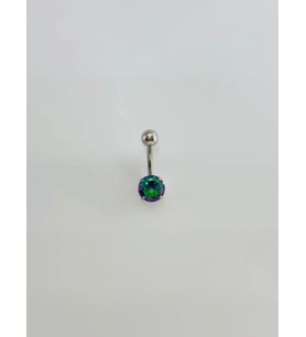 Mistik Topaz Taşlı Göbek Piercing - Pg0008