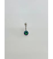 Mistik Topaz Taşlı Göbek Piercing - Pg0008