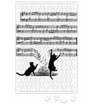 Yaramaz Komik Müzik Notalı Kedi Cat Puzzle 240 Parça Yapboz