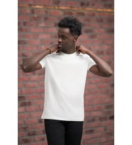 Slim Fit Pamuklu Önü Baskılı Sıfır Yaka T-Shirt