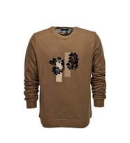 Erkek Baskılı Spor Sıfır Yaka Sweatshirt R2201 BGL-ST03191