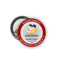 Okuyorum ve Yazıyorum Rozeti - Okuma Bayramı Rozeti ( 24 Adet ) (Standart)