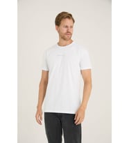 Erkek O Yaka T-Shirt Şık Tasarım (Beyaz)