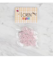 Loren Crafts 8 li Şefaf Pembe Düğme - 33