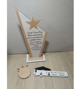 Doğum günü Hediyesi 3 lü set (plaket-anahtarlık-kitap ayracı) Çok Şık Hediye