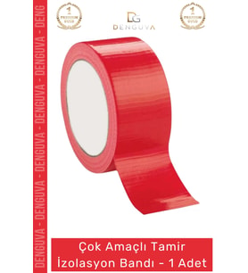 #İzolasyonBandı Kırmızı Tamir Yalıtım Montaj Güçlü Dayanıklı Onarım İzolasyon Bandı 48mm x 10m - 1 A