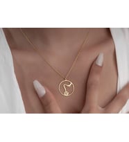 Zarif Kadın Kolye, Minik Altın Takılar, Minimalist Kolye