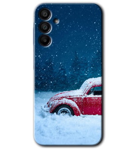 Galaxy A15 Kılıf HD Desen Baskılı Kılıf - Karlı Vosvos