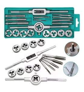 Valkyrie 20 Parça Klavuz Pafta Seti Metrik Set M3-M12 Arası 20li Takım