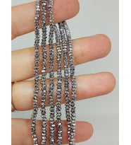 Hematit Taşı Rondela Faset Kesim 2*2.5mm Dizi (56058)