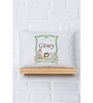 Pia Baby Premium %100 Pamuk İsme Özel Erkek Bebek Yastık Kılıfı 35*45 cm 5060-12