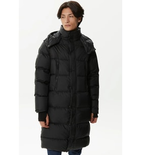 Lacoste Down Fill Parka Black Uzun Boy Kaz Tüyü Dolgulu Çıkartılabilir Kapüşonlu Erkek Parka Siyah