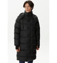Lacoste Down Fill Parka Black Uzun Boy Kaz Tüyü Dolgulu Çıkartılabilir Kapüşonlu Erkek Parka Siyah