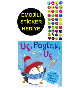 EMOJİLİ  STİCKER HEDİYE  - OKUL ÖNCESİ RESİMLİ KİTAPLAR  - UÇ PAYTAK UÇ