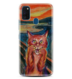 Samsung M21 M22 M23 M30 M31S M32 Kılıf Desenli Silikon Tablo Cat 1788