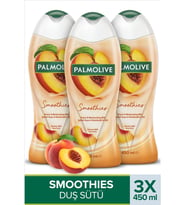 Palmolive Smoothies Şeftali Duş Jeli Nemlendirici Etki 3×450 ml Ferahlatıcı Koku