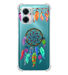 PrintiFy Xiaomi Redmi Note 11E Uyumlu Nazar Boncuğu 6 Baskılı Şeffaf Köşe Korumalı Antişok Kılıf