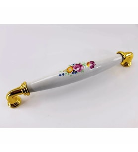 Nsp Mobilya Kulbu Porselen Zerrin Krom 160mm