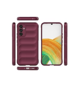 ERTAN Samsung Galaxy A15 4G Kılıf Optimum Silikon - Bordo