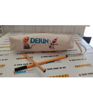 Çocuklara Özel Körüklü Sublimasyon Keten Kalemlik 12x25