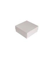 Komple Karton Kutu Düz Renk 9X9X3 CM (25 Adet)  Beyaz